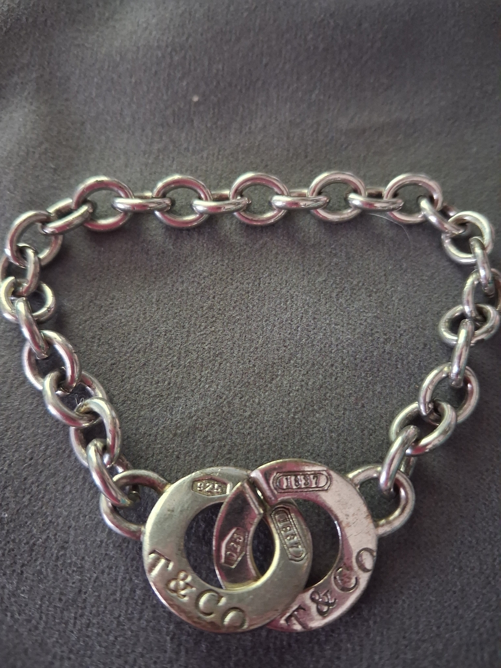 Tiffany & Co. Interlocking Circle Silver Link Bracelet
